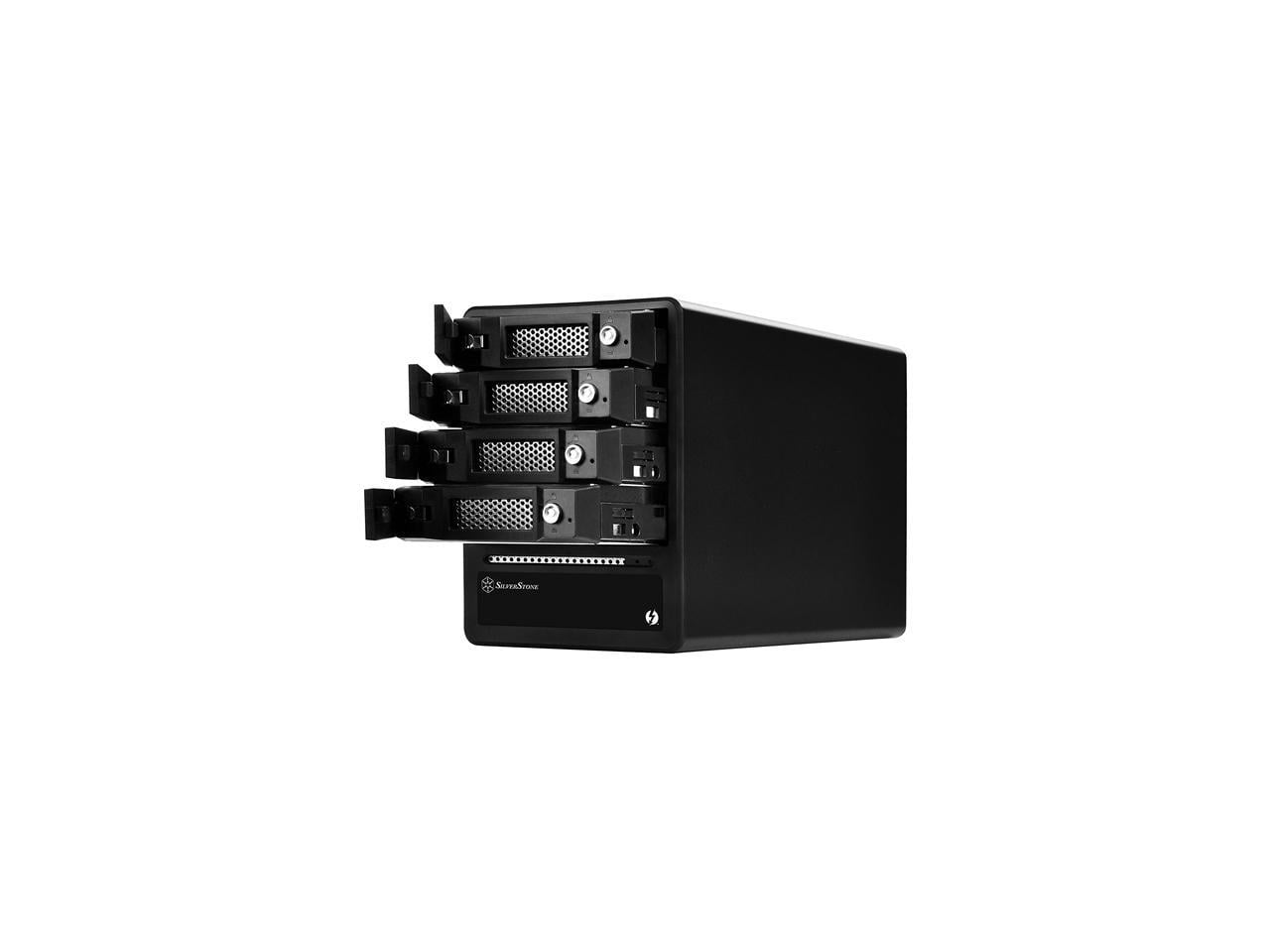 SilverStone RL-TS433-TB Aluminum Body with Zinc Alloy Handle 3.5"/2.5" SATA HDD/SSD ( up to 6 Gbps ) Black 2 x Thunderbolt 2 port ( up to 20 Gbps) (Support Daisy Chain function) High-speed External St