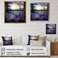 thumbnail image 4 of Designart "Lavender Horizon and Countryside Windows I" Farm Framed Wall Art Decor - Country Purple Farm Windows Bedroom Framed Canvas Wall Art, 4 of 6
