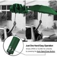 thumbnail image 4 of Umbrella Windproof Travel Umbrella Compact Folding Reverse Umbrella（27in，green）, 4 of 5