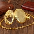 thumbnail image 6 of Luxury Skeleton Dragon Quartz Pocket Watch With Chain For Men Women Boys Dragon Lovers Roman Pocket Watch Gift For Father's Day Xmas Birthday, 6 of 6