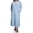Light Blue, variant on Women's Amanda Rich 607-37X Plus Velour Zip Front Robe (Red 2X)