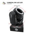 thumbnail image 4 of Cabezal de luz led, Luces de escenario, luz de cabeza móvil, 60 W, para bodas, DJ, fiestas, escenarios, iluminación decoplay CABEZAL DE LUZ, 4 of 5