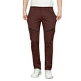 thumbnail image 5 of Dagegui Mens Quick Dry Athletic Pants Elastic Waist Jogger Cargo Pant Lightweight Breathable Running Training Pant with Pockets Coffee 28, 5 of 6