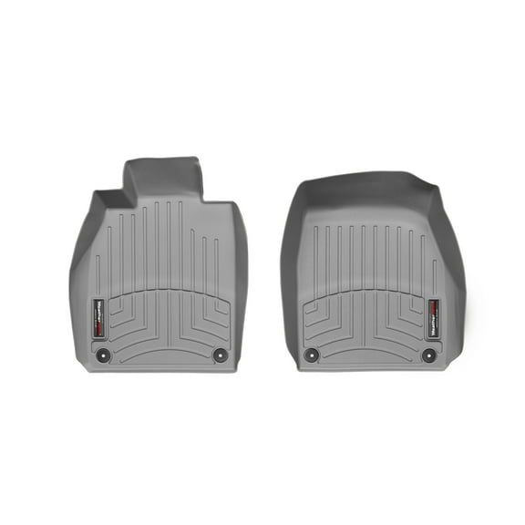 WeatherTech Custom Fit FloorLiners compatible with 464371Â - 1st Row (Driver & Passenger) Grey