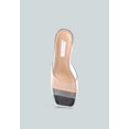 thumbnail image 4 of Sun Drop Translucent Strap Block Heel Sandals, 4 of 5
