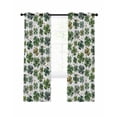 thumbnail image 7 of St Patrick's Day Blackout Curtains for Bedroom, Spring Four Leaf Shamrock Spring Watercolor Thermal Insulated Kitchen Drapes with Grommets, Light Blocking Window Treatment, 2 Panels 52" x 45", 7 of 7