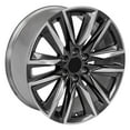 thumbnail image 4 of OE Wheels CA91 22 Inch Rim Fits Escalade Sport Style 6x139.7 22x9 Gloss Gunmetal with Polished Face - Hollander 4869 (1), 4 of 5