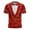 a20-Red, variant on Valentines Days Funny Tuxedo Graphic T-Shirt Novelty Short Sleeve Crewneck Shirt Party Costume Top
