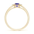 thumbnail image 2 of Angara Natural 0.45 Ct. Tanzanite with Diamond Classic Ring in 14K Yellow Gold for Women (Ring Size: 11.5), 2 of 9