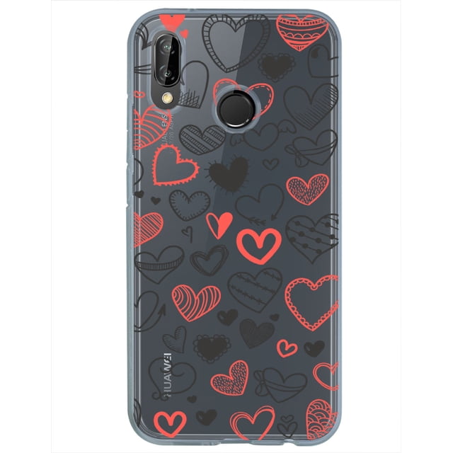Funda para Huawei P20 Lite InstaCase diseño Corazones Lienas Love Collection