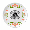 Dark Green Classic Cars Flower Pattern Flower Ceramics Plate Tableware Dinner Dish