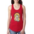 thumbnail image 1 of Wild Bobby, Betty Boop Good Vibes Only Betty Boop Ladies Racerback Tank Top, Red, Small, 1 of 5