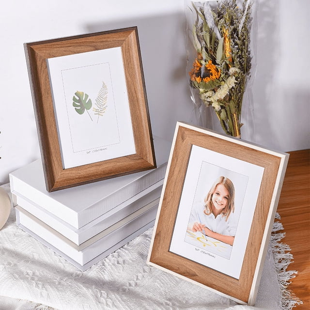 Marco de fotos de 6, 7 y 8 pulgadas, para caligrafía, joyería, tamaño A4, para mesa, estudio, vestido de novia, pantalla de pared, 8 estantes abiertos