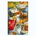 thumbnail image 1 of Metal Light Switch Wall Plate Outlet Cover (Coffee Tea Party Kettle Mocha Espresso Drinks - Single Toggle), 1 of 2