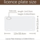 thumbnail image 2 of 15 Pack Sublimation License Plate Blanks,Metal Aluminum Car Tag White,Thermal Transfer DIY Custom Picture Design, 2 of 5