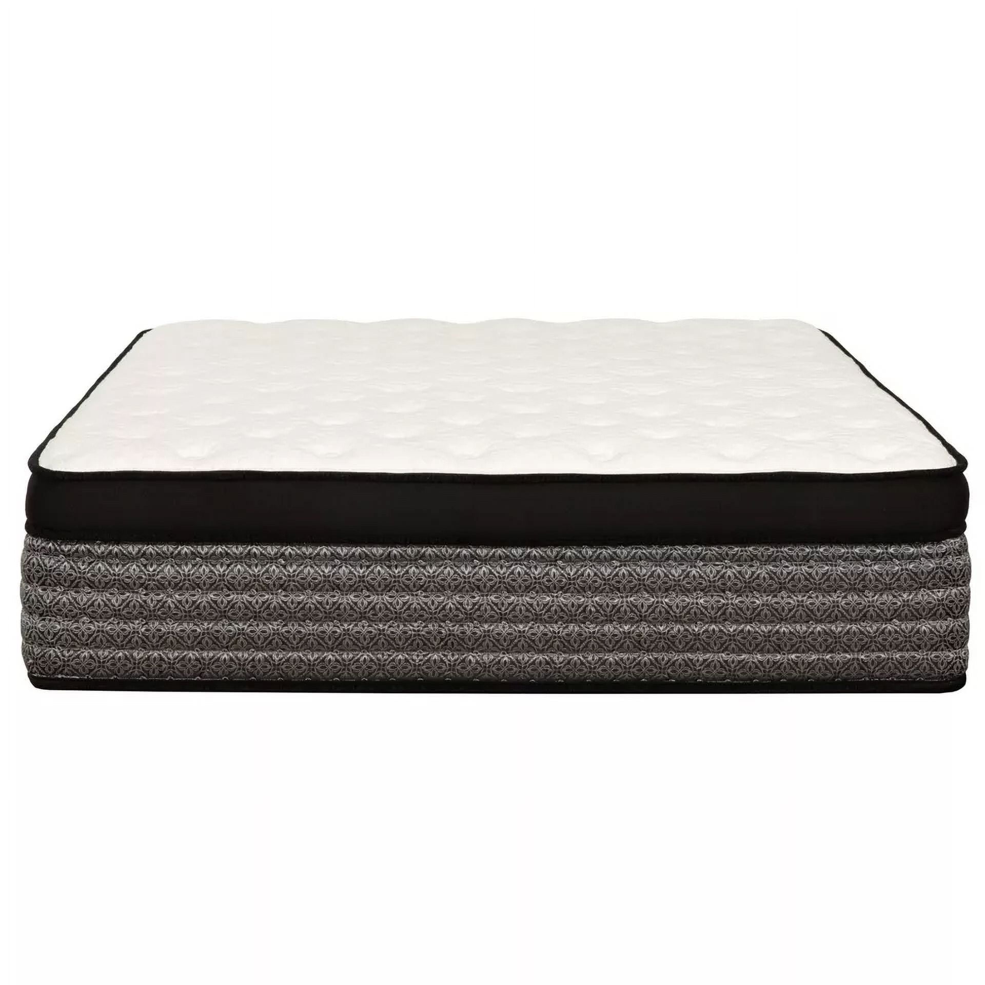16 in. King Size Pocket Coil Hybrid Mattress, Euro Top Gel Memory Foam Mattress in a Bed