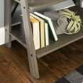 thumbnail image 6 of Frankie 68" Solid Wood Ladder Bookcase with 4-Fixed Shelves in Gray, 6 of 15