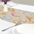 thumbnail image 4 of Yayeee Table Runner 90 inches Long Home Kitchen Dinning Party Decoration, Watercolor Seashell, 4 of 7