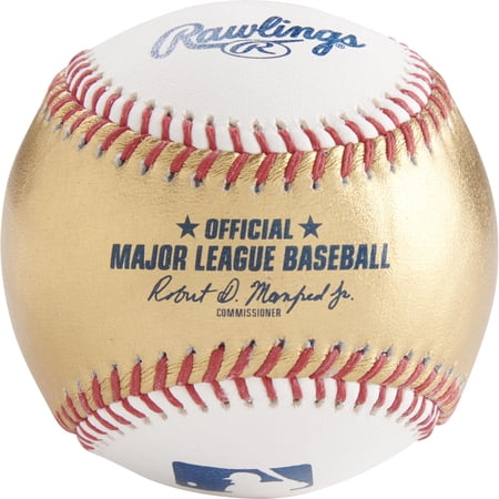 Rawlings Gold and White Leather Baseball Rawlings Gold and White Leather Baseball