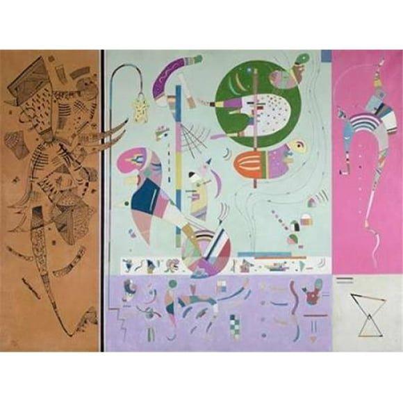 Selected Artworks PDX3WK2613LARGE Parties Diverses Poster Print by Wassily Kandinsky, 22 x 28 - Large