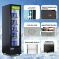 thumbnail image 3 of NAFCOOL 5.8 Cu. ft Commercial Refrigerator, Single Glass Door Merchandiser Refrigerator, Display Commercial Fridge, 3 of 10