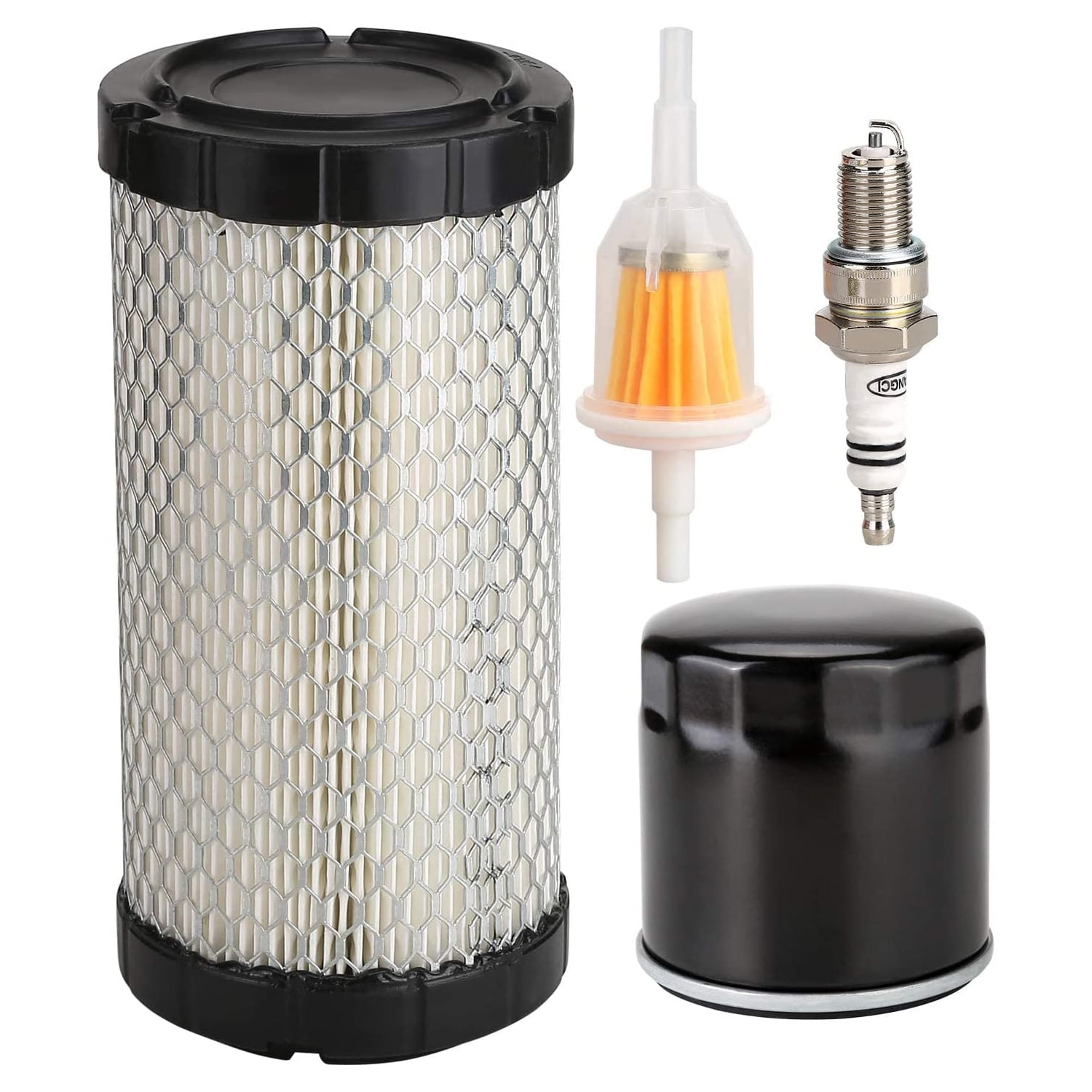 10L0L Golf Cart Tune Up Kit Fit EZGO RXV 2008-up 4 Cycle with Air Oil Fuel Filter Spark Plug 28463G01 72084G01 607454