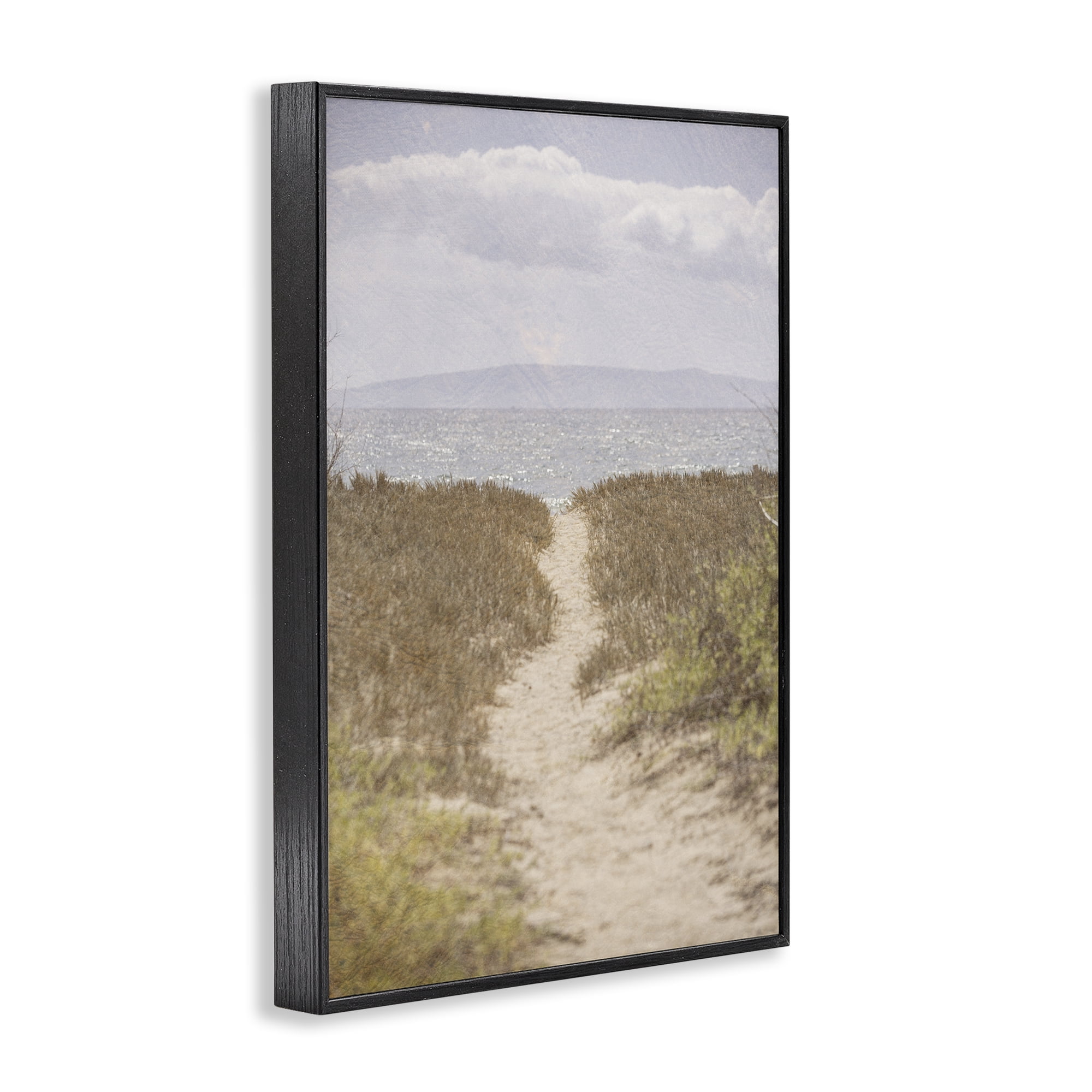 Stupell Industries Path to Misty Ocean Black Framed Giclee Art, design by Aaron Matheson