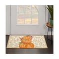 thumbnail image 2 of Nourison Three Pumpkins Fall Accent Rug, Beige , 18 X 30, 2 of 2