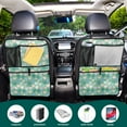 thumbnail image 5 of Pastel hearts green background Kick Mats (159 Pack) - Car Seat Back Protectors, Premium Waterproof Fabric, Reinforced Corners to Prevent Sag, and Mesh Pockets for Large Storage, 5 of 5
