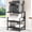 Black, variant on Large Printer Stand with Storage Shelf, 23.6" W x 18.9" D Mobile Printer Cart with Wheels, 3 Tier Table for Home Office, Stands for Heat Press Scanner Fax (Black)