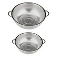 thumbnail image 1 of Colador de malla fina de material acero inoxidable de 2 piezas, colador de alimentos, almacenamiento de cocina, 1 of 9