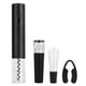 thumbnail image 1 of Abridor de botellas de vino eléctrico Sacacorchos automático con cortador de papel de aluminio tapón de vacío negro, 1 of 14