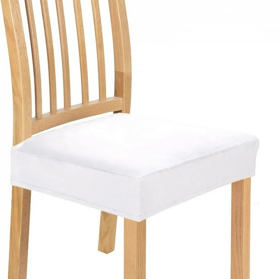 Real Velvet Chair Seat Covers Removable Washable Anti-Dust Dining Room Chair Seat Cushion Protector Slipcovers
