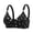 Black, variant on Women's Daisy Bras Comfortable Full Coverage Bralette Cotton Wireless Seamless Underwear Summer Fall Fashion Essentials Clothes