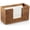 Brown, variant on Paper Towel Dispenser Countertop, Burnt Wood Folded Paper Hand Towel Holder for Guest Bathroom, Commercial Tabletop Tissue Dispenser Tray for Multifold C-Fold, Z-Fold, Trifold