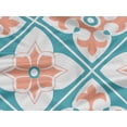 thumbnail image 5 of oneOone Rayon Yellow Fabric Floral & Tiles Moroccan Craft Projects Decor Fabric Printed By The Yard 56 Inch Wide, 5 of 5