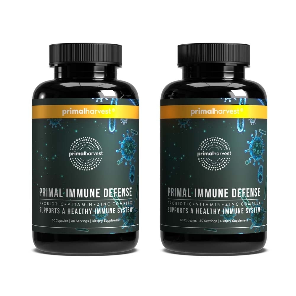 (2 pack) Primal Harvest Primal Immune Defense 2 Pack: 120 Capsules