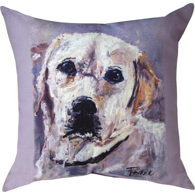 Manual Woodworkers SLPLMR 18 x 18 Po Coussin d'Extérieur Love Lab Marley pour Animaux de Compagnie