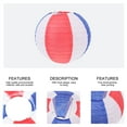 thumbnail image 4 of Weiweiguan 4Pcs Foldable 3-color Paper Lanterns Korean Restaurant Decorative Lanterns, 4 of 7