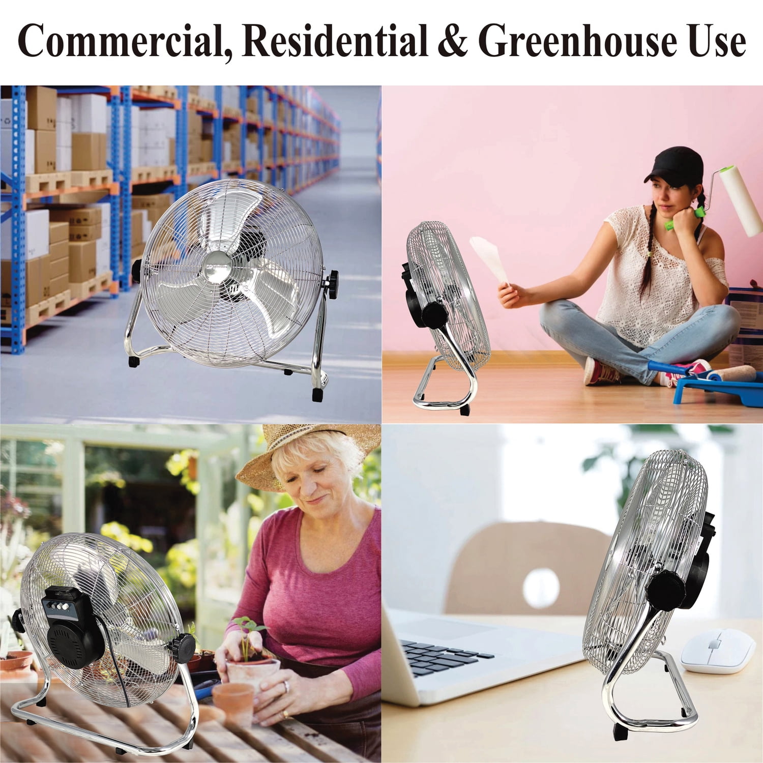 Optimus 20 inch Industrial Grade High Velocity Fan - Painted Grill