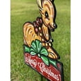 thumbnail image 4 of Reindeer Sits on A Merry Christmas Box Outdoor Decoration, 4 of 6