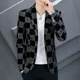 thumbnail image 3 of Trajes y blazers cortos para hombre, chaquetas de fiesta con un solo pecho, moda de verano 2024, casuales y elegantes, 3 of 5