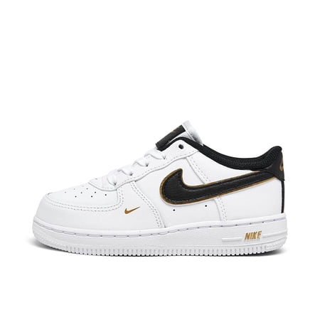 Toddler's Nike Force 1 LV8 White/Black-Metallic Gold (DM3387 100) - 4