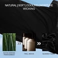 thumbnail image 5 of Lorviah 4 Piece Bamboo Sheet Sets Queen Size - Cooling, Breathable & Ultra soft Bedding - Includes Deep Pocket Fitted Sheet, Flat Sheet & Pillowcase - Black, 5 of 5