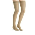 thumbnail image 2 of Jobst UltraSheer 30-40 Closed Toe Thigh High Compression Stockings w/Dot Band Suntan Xlarge, 2 of 4