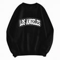 thumbnail image 5 of Towmus Women's Oversized Sweatshirt Los Angeles California Oversized Crewneck Pullover Hoodies Casual Knit Graphic Casual Tops Sweater, 5 of 5