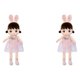 thumbnail image 1 of Ounissouiy 45/60 cm muñeca de niña muñecas de peluche suaves encantadores juguetes de peluche almohada hecha a mano amigable con la piel Púrpura 45CM 2Conjunto, 1 of 6