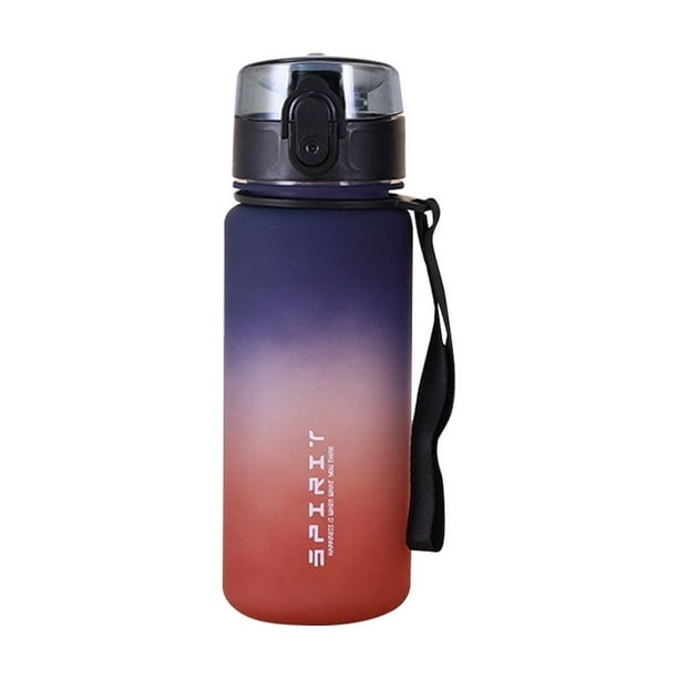 Botella de agua esmerilada 500 ml con asa Gradient Sports para gimnasio Rojo