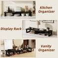 thumbnail image 4 of HIGDBFE Dual Monitor Stand Riser, 36 inch Computer Monitor Stand, Ergonomic Desktop Riser for PC, Laptop, Printer, Rustic Black, 4 of 9