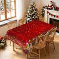 thumbnail image 2 of Duangreer Retro Christmas Rectangle Tablecloth, Red and Green Grid Xmas Tree Design Waterproof Wrinkle Resistant Table Cover for Home Party Decors, 60 x 120 Inch, 2 of 6